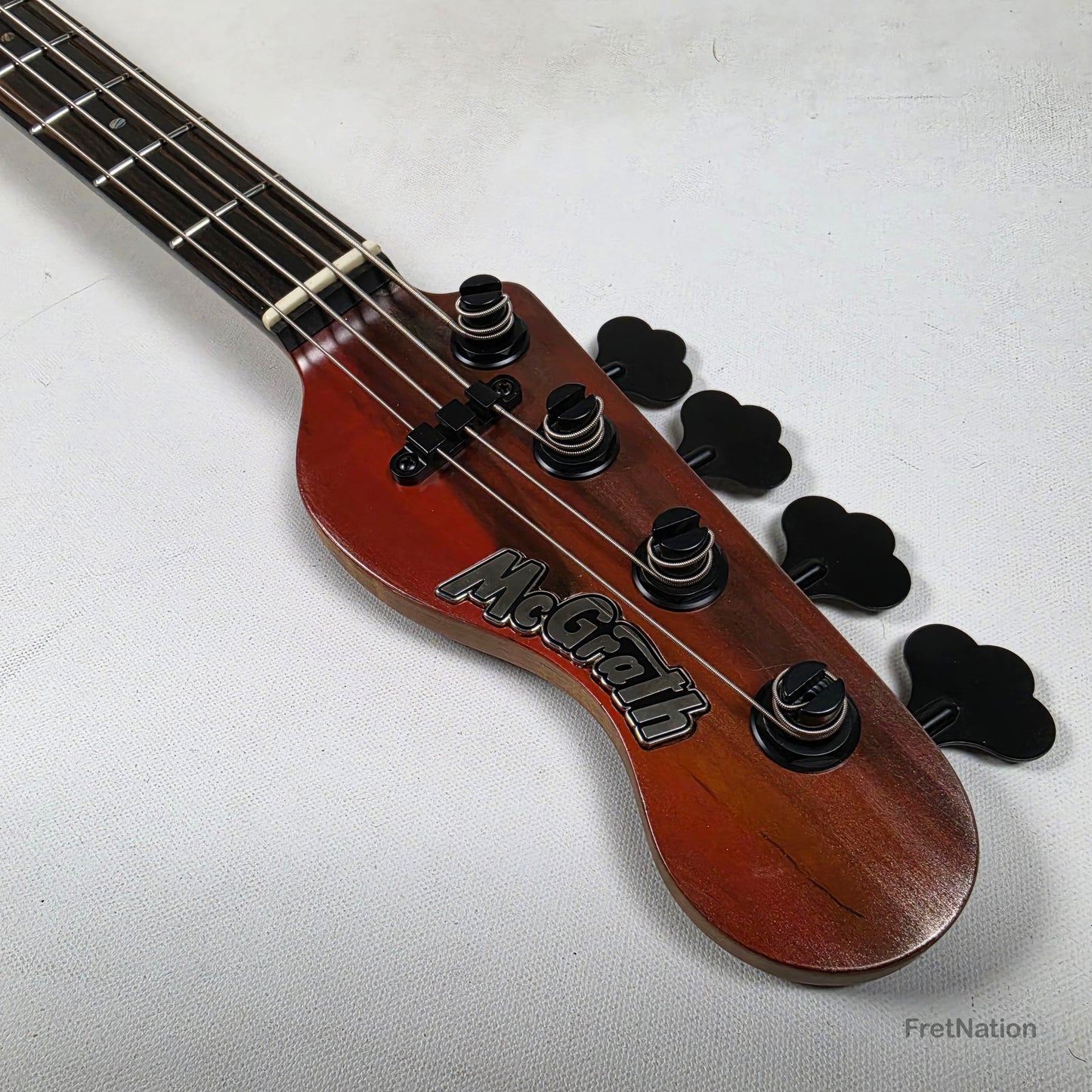 McGrath P-Style MM/J 4-String Bass EMG 12-Way - Red Flame 8.72lbs