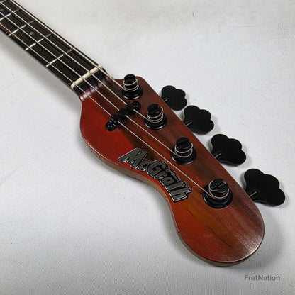 McGrath P-Style MM/J 4-String Bass EMG 12-Way - Red Flame 8.72lbs