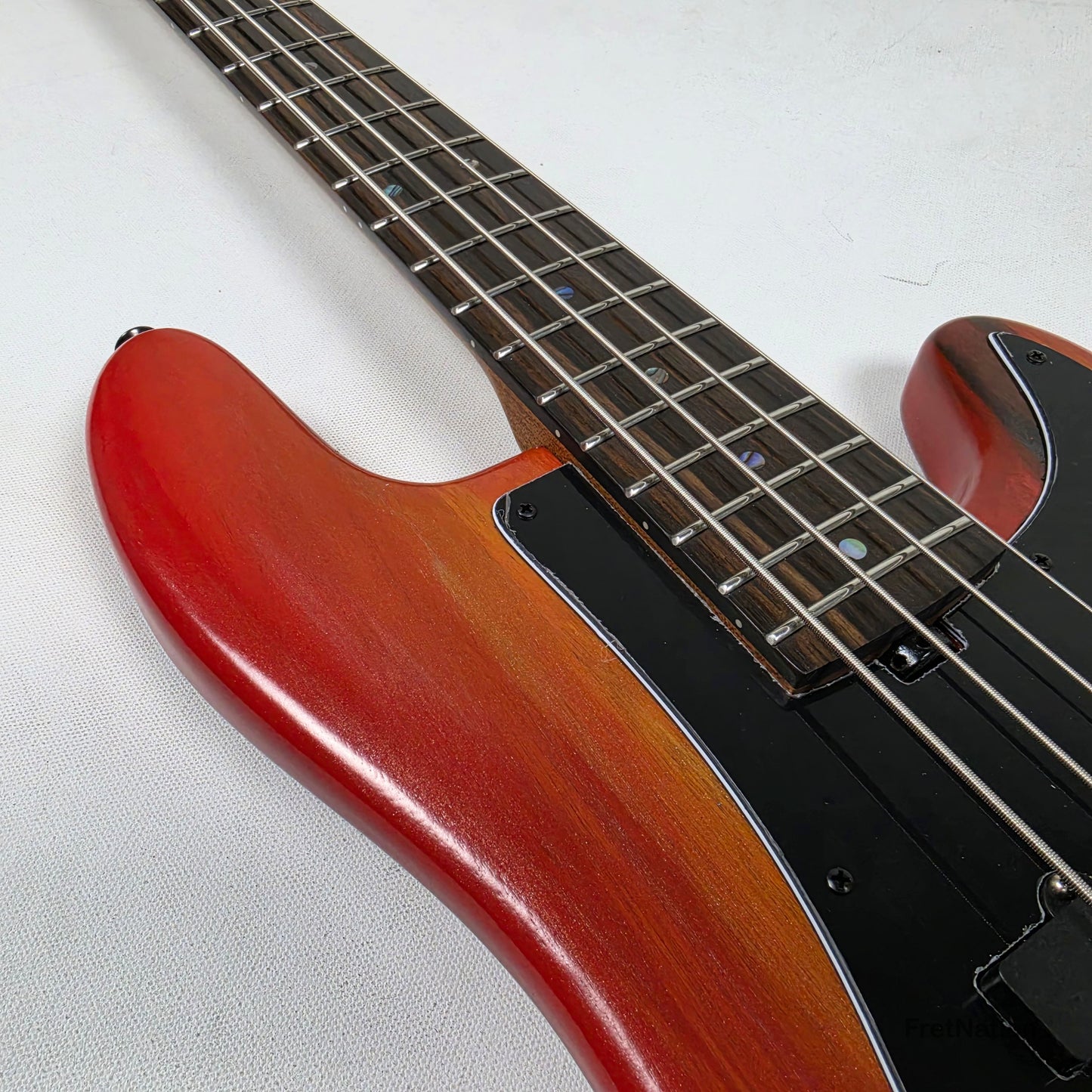 McGrath P-Style MM/J 4-String Bass EMG 12-Way - Red Flame 8.72lbs