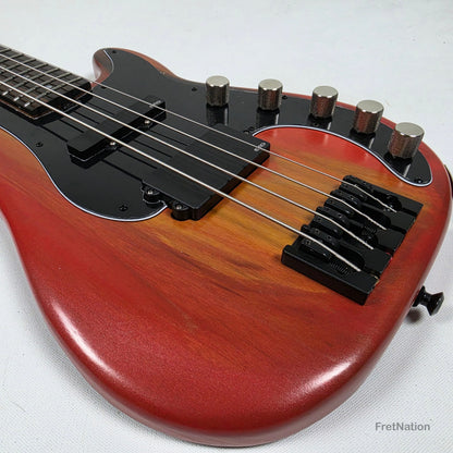 McGrath P-Style MM/J 4-String Bass EMG 12-Way - Red Flame 8.72lbs