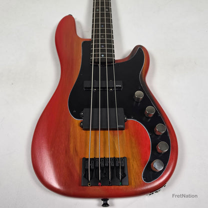McGrath P-Style MM/J 4-String Bass EMG 12-Way - Red Flame 8.72lbs