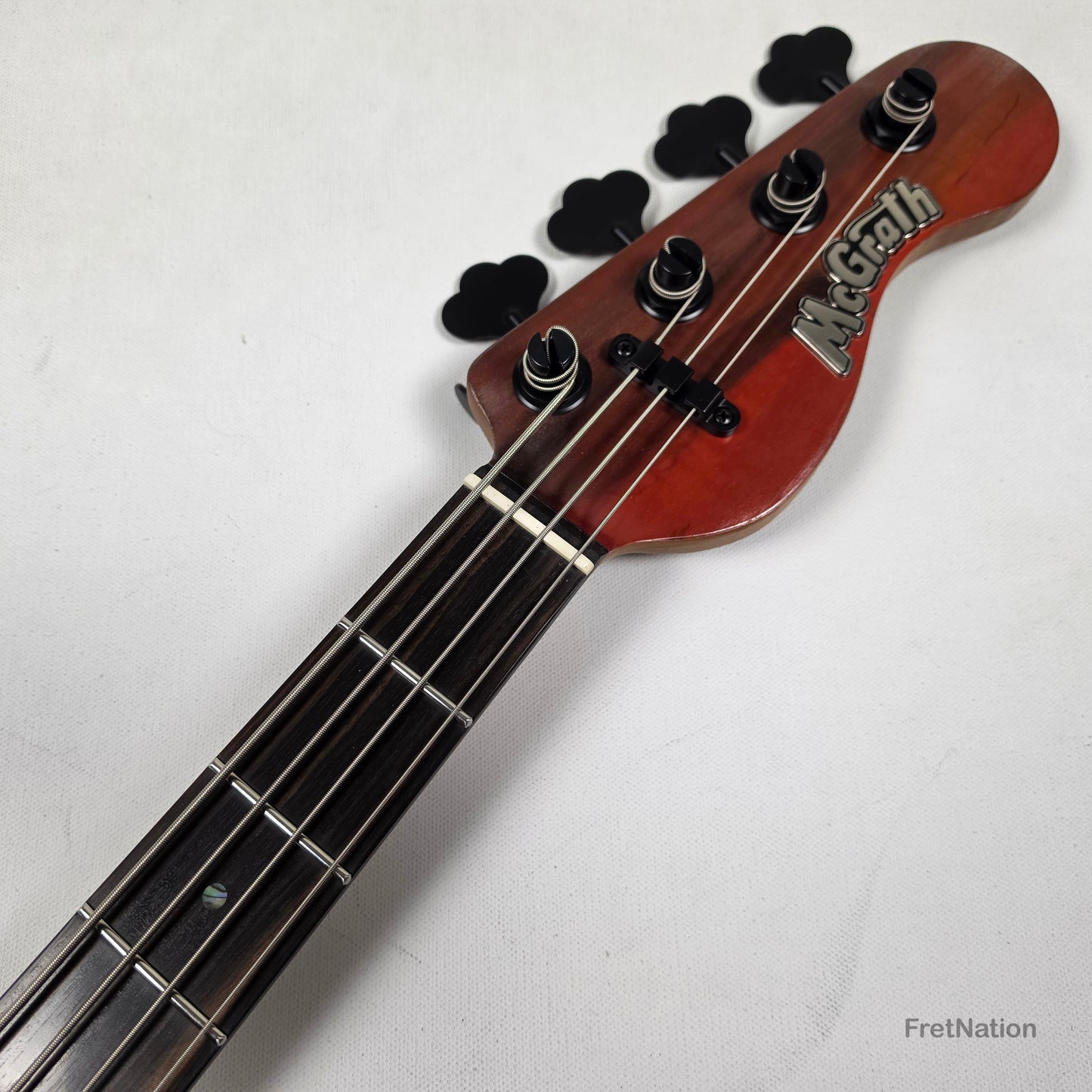 McGrath P-Style MM/J 4-String Bass EMG 12-Way - Red Flame 8.72lbs