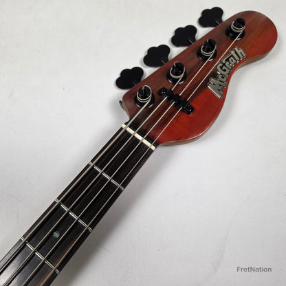 McGrath P-Style MM/J 4-String Bass EMG 12-Way - Red Flame 8.72lbs
