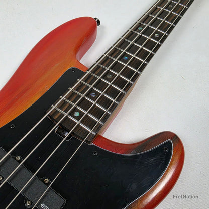 McGrath P-Style MM/J 4-String Bass EMG 12-Way - Red Flame 8.72lbs