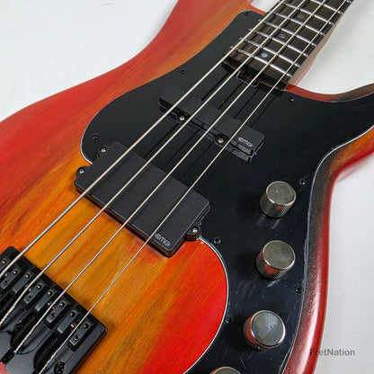 McGrath P-Style MM/J 4-String Bass EMG 12-Way - Red Flame 8.72lbs