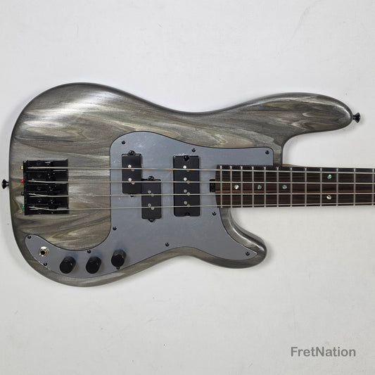 McGrath Guitars McGrath Thumper Short Scale 4-String Bass Nordstrand Passive - Damascus 8.96lbs