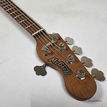 McGrath Thumper Medium Scale 5-String Bass Fralin Passive - Whiskey 9.04lbs