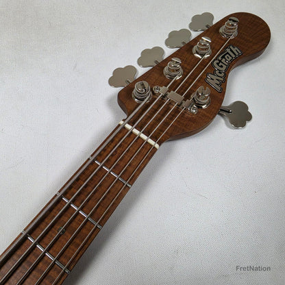 McGrath Thumper Medium Scale 5-String Bass Fralin Passive - Whiskey 9.04lbs