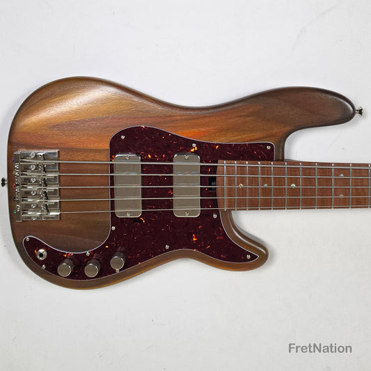 McGrath Guitars McGrath Thumper Medium Scale 5-String Bass Fralin Passive - Whiskey 9.04lbs