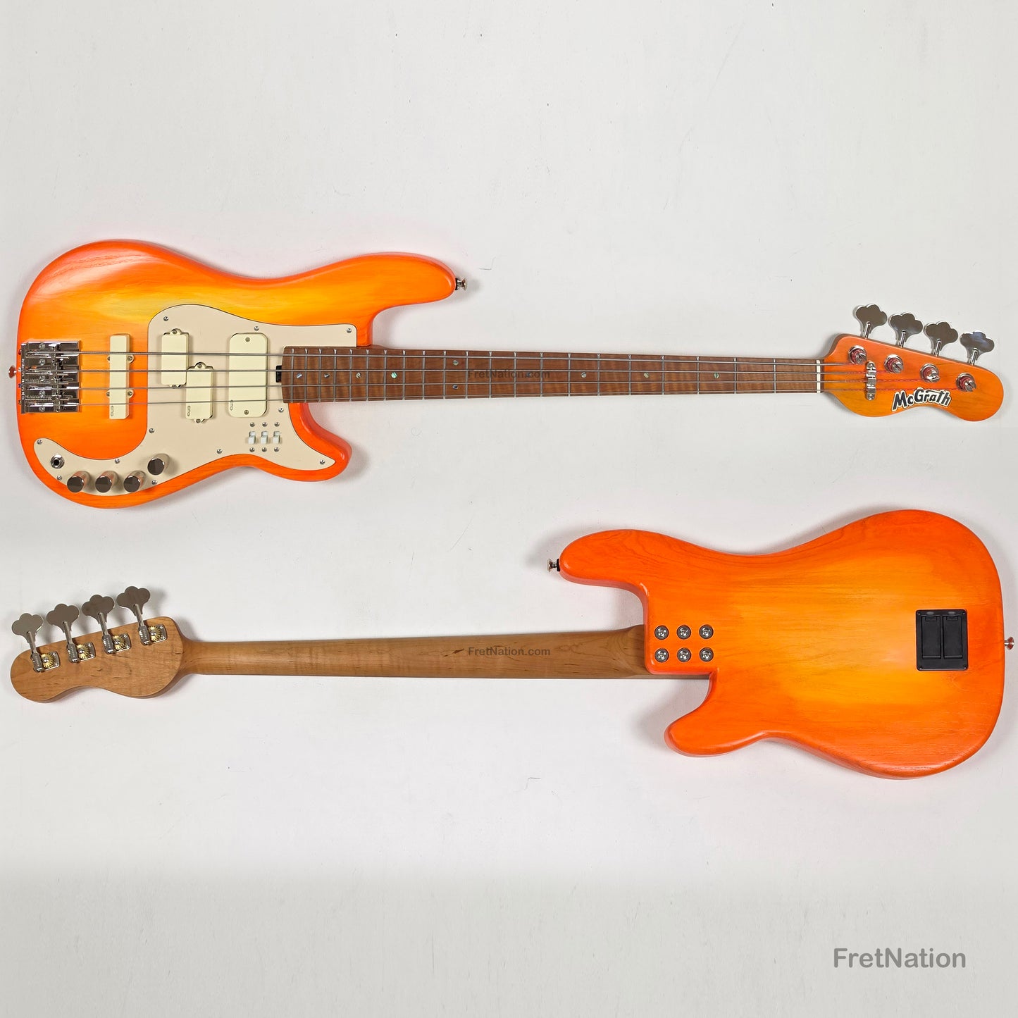 McGrath Guitars McGrath Thunderhorse IV 4-String Bass EMG - Creamsicle 8.32lbs