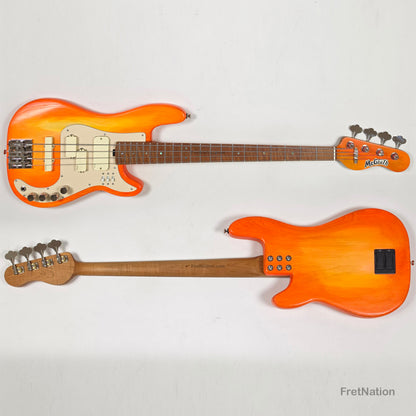 McGrath Guitars McGrath Thunderhorse IV 4-String Bass EMG - Creamsicle 8.32lbs
