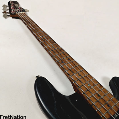 McGrath Guitars McGrath Thunderhorse V 5-String Bass EMG HZ - Black Sands 9.56lbs