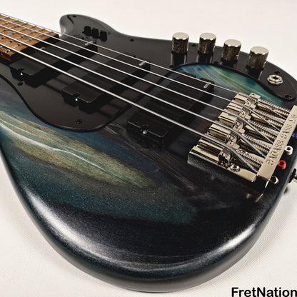 McGrath Guitars McGrath Thunderhorse V 5-String Bass EMG HZ - Black Sands 9.56lbs