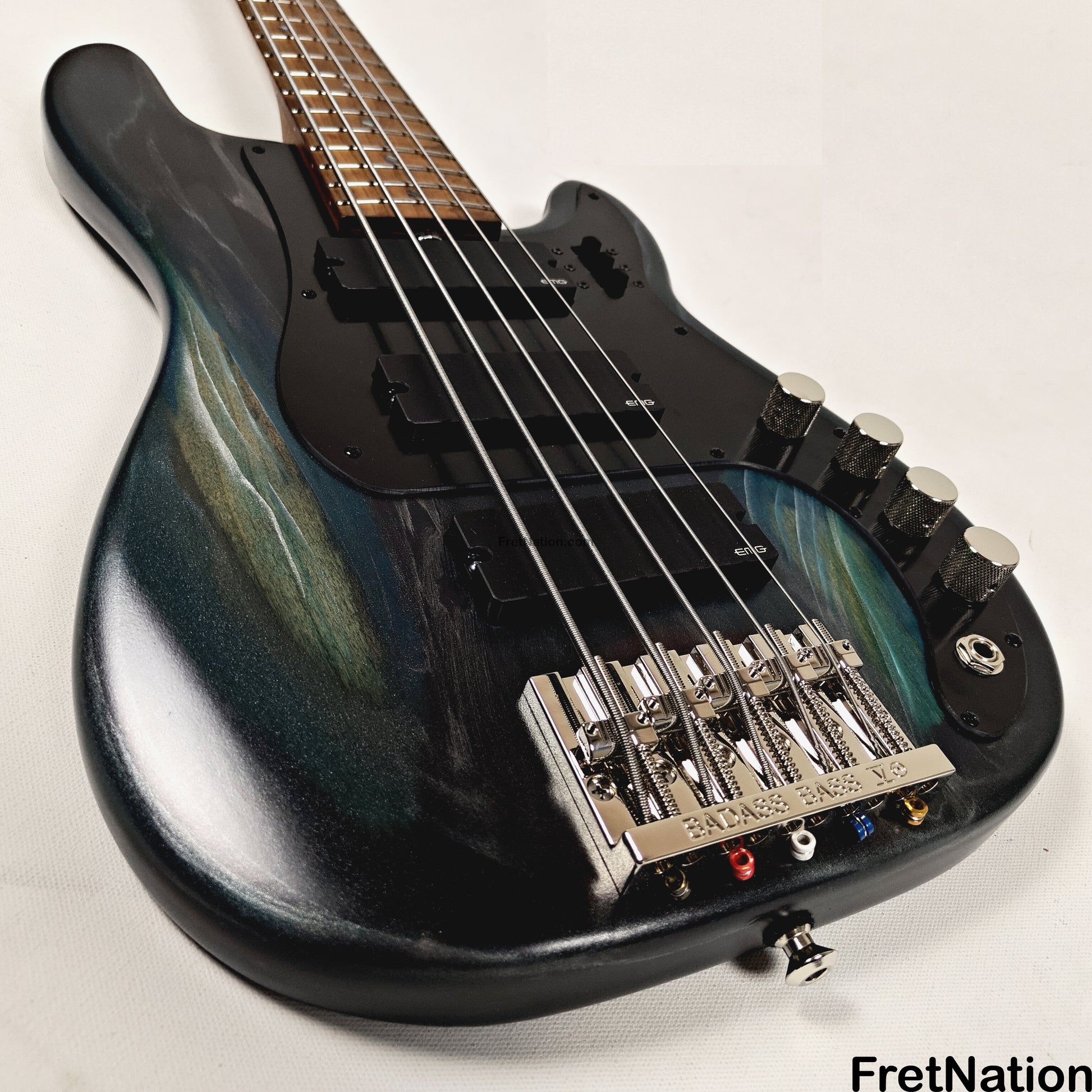 McGrath Guitars McGrath Thunderhorse V 5-String Bass EMG HZ - Black Sands 9.56lbs