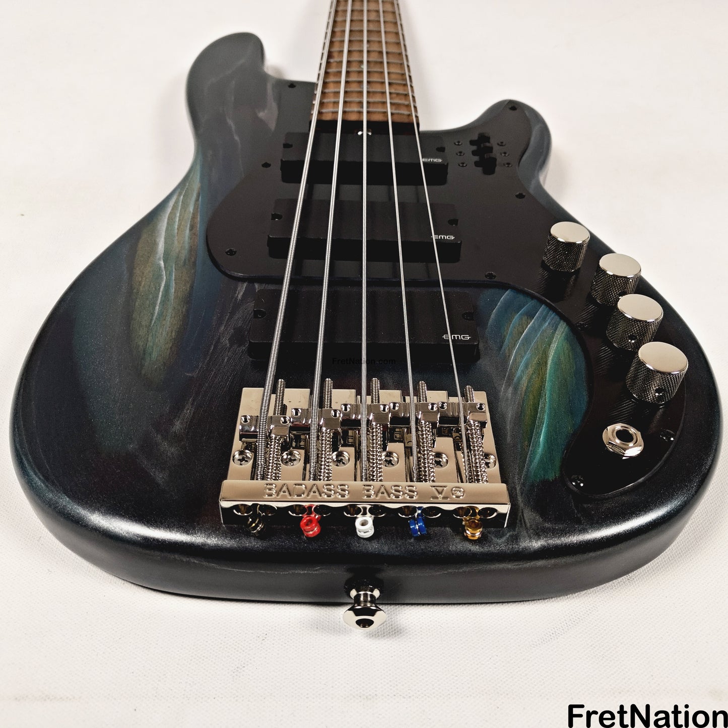 McGrath Guitars McGrath Thunderhorse V 5-String Bass EMG HZ - Black Sands 9.56lbs