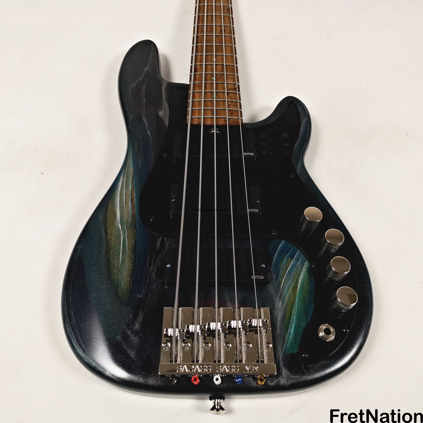 McGrath Guitars McGrath Thunderhorse V 5-String Bass EMG HZ - Black Sands 9.56lbs