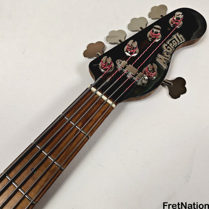 McGrath Guitars McGrath Thunderhorse V 5-String Bass EMG HZ - Black Sands 9.56lbs