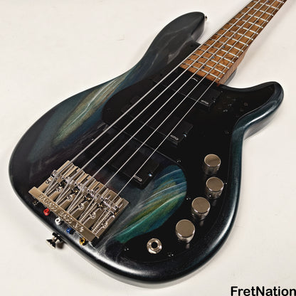 McGrath Guitars McGrath Thunderhorse V 5-String Bass EMG HZ - Black Sands 9.56lbs