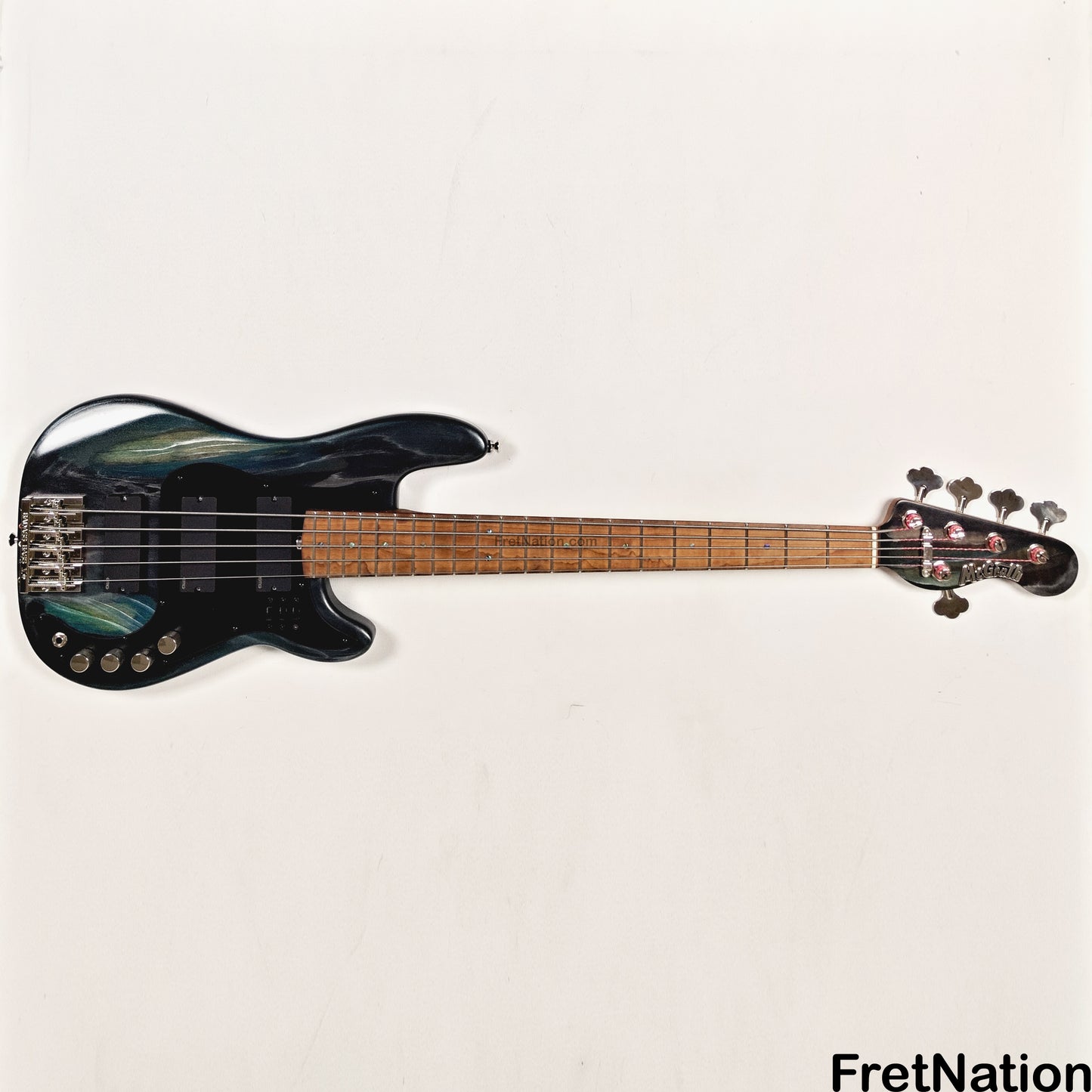 McGrath Guitars McGrath Thunderhorse V 5-String Bass EMG HZ - Black Sands 9.56lbs