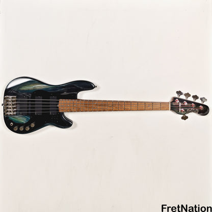 McGrath Guitars McGrath Thunderhorse V 5-String Bass EMG HZ - Black Sands 9.56lbs