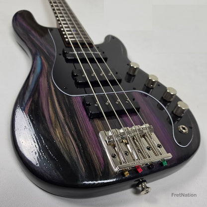 McGrath Thunderhorse IV 4-String Bass Nordstrand 12-Way Tilt-EQ - Galactic Purple 9.16lbs
