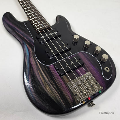 McGrath Thunderhorse IV 4-String Bass Nordstrand 12-Way Tilt-EQ - Galactic Purple 9.16lbs