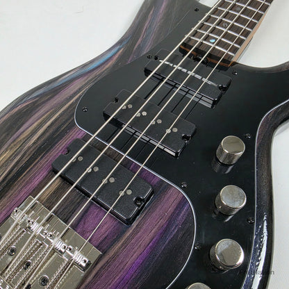 McGrath Thunderhorse IV 4-String Bass Nordstrand 12-Way Tilt-EQ - Galactic Purple 9.16lbs