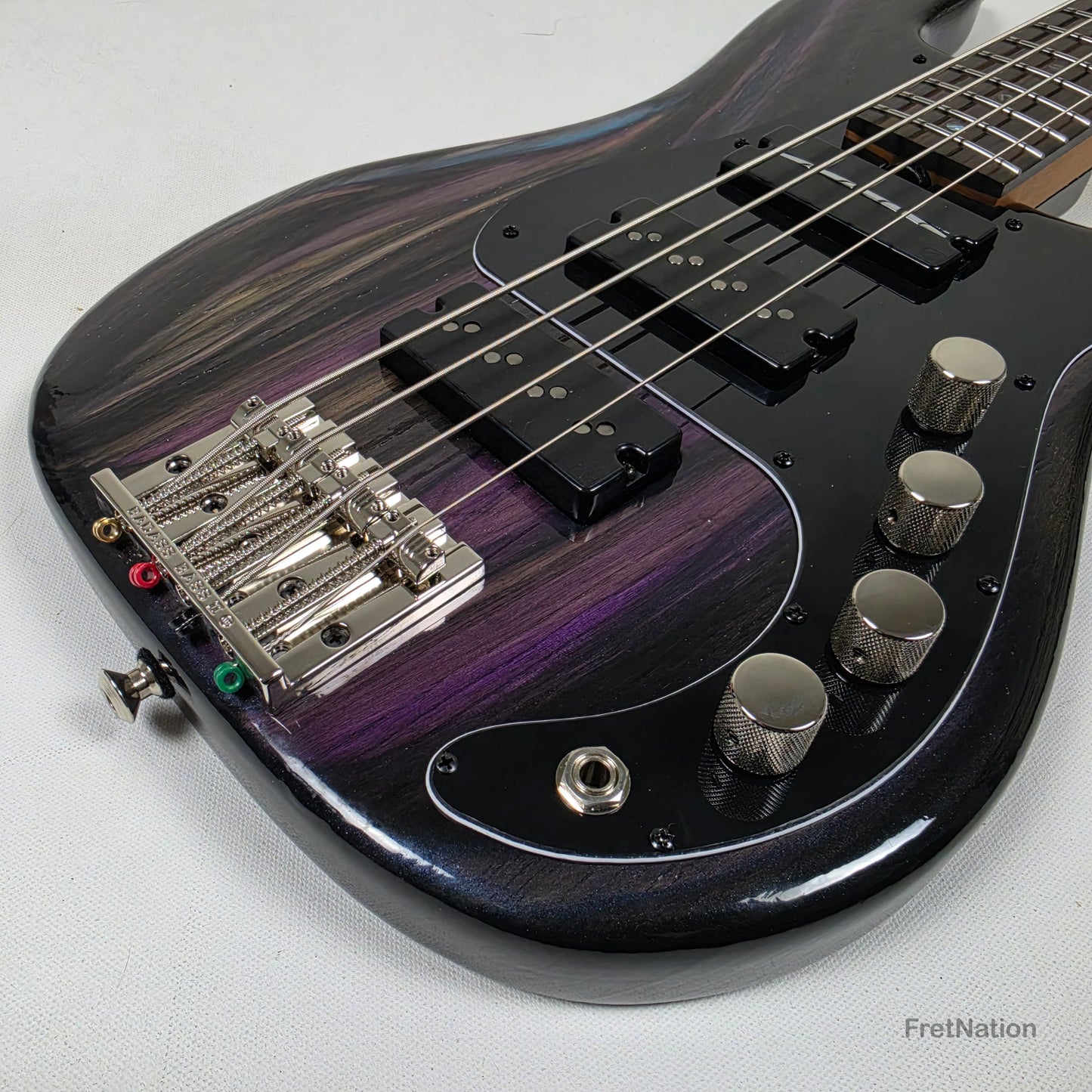 McGrath Thunderhorse IV 4-String Bass Nordstrand 12-Way Tilt-EQ - Galactic Purple 9.16lbs