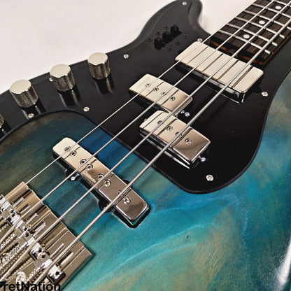 McGrath Guitars McGrath Thunderhorse IV 4-String Lefty Bass DiMarzio Relentless - Black Sands 8.76lbs