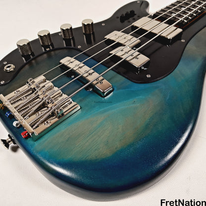 McGrath Guitars McGrath Thunderhorse IV 4-String Lefty Bass DiMarzio Relentless - Black Sands 8.76lbs