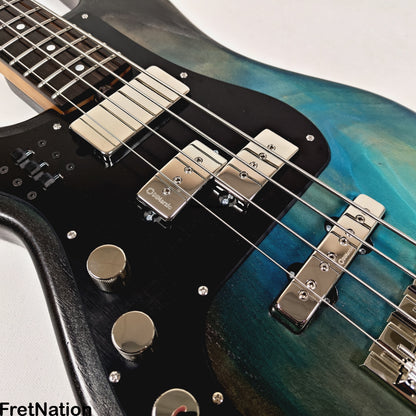 McGrath Guitars McGrath Thunderhorse IV 4-String Lefty Bass DiMarzio Relentless - Black Sands 8.76lbs