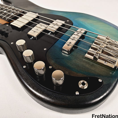 McGrath Guitars McGrath Thunderhorse IV 4-String Lefty Bass DiMarzio Relentless - Black Sands 8.76lbs
