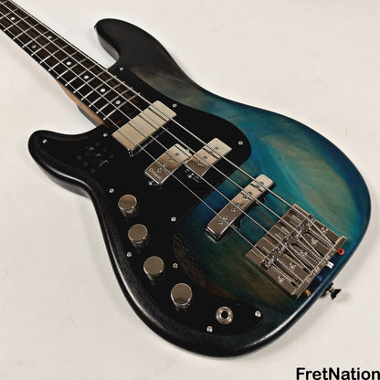 McGrath Guitars McGrath Thunderhorse IV 4-String Lefty Bass DiMarzio Relentless - Black Sands 8.76lbs