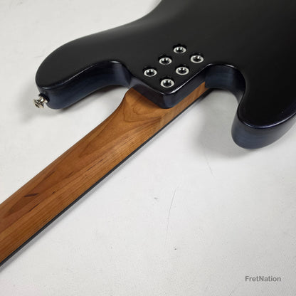 McGrath Guitars McGrath J-Style Thunderhorse IV 4-String Fretless Bass EMG - Orbital Ink 8.54lbs