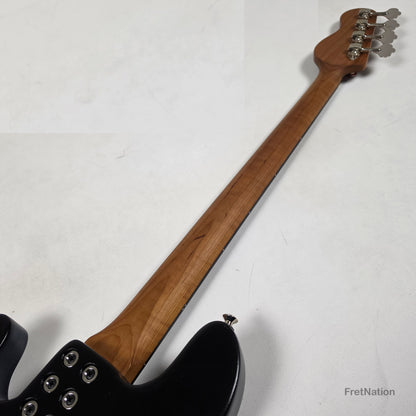 McGrath Guitars McGrath J-Style Thunderhorse IV 4-String Fretless Bass EMG - Orbital Ink 8.54lbs