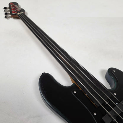 McGrath Guitars McGrath J-Style Thunderhorse IV 4-String Fretless Bass EMG - Orbital Ink 8.54lbs
