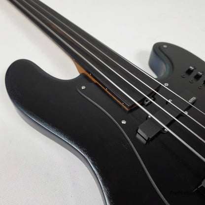 McGrath Guitars McGrath J-Style Thunderhorse IV 4-String Fretless Bass EMG - Orbital Ink 8.54lbs