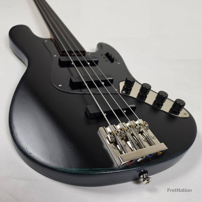 McGrath Guitars McGrath J-Style Thunderhorse IV 4-String Fretless Bass EMG - Orbital Ink 8.54lbs