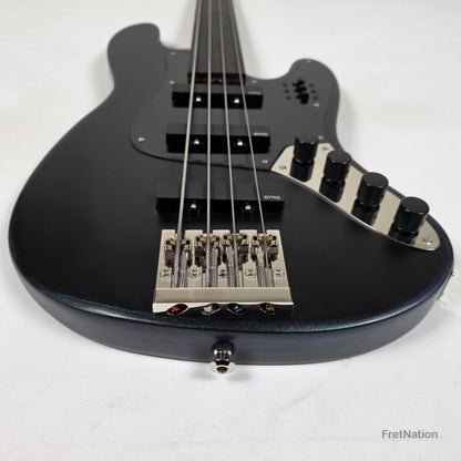 McGrath Guitars McGrath J-Style Thunderhorse IV 4-String Fretless Bass EMG - Orbital Ink 8.54lbs