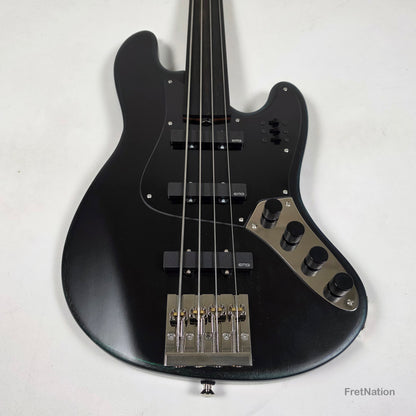 McGrath Guitars McGrath J-Style Thunderhorse IV 4-String Fretless Bass EMG - Orbital Ink 8.54lbs