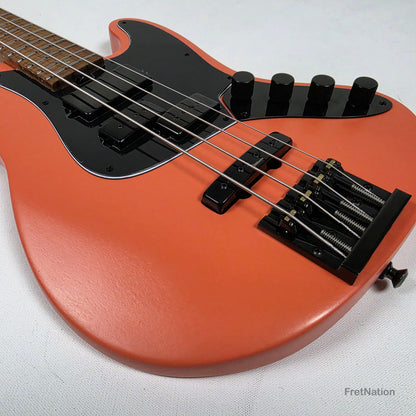 McGrath J-Style Thunderhorse IV 4-String Bass Dimarzio Relentless 12-Way Tilt - Peach 8.86lbs