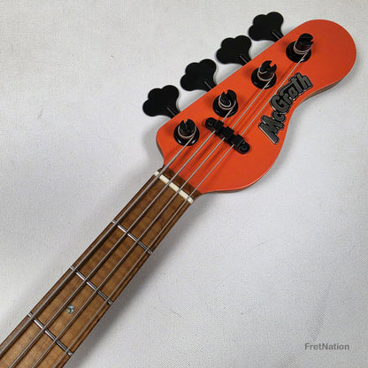McGrath J-Style Thunderhorse IV 4-String Bass Dimarzio Relentless 12-Way Tilt - Peach 8.86lbs