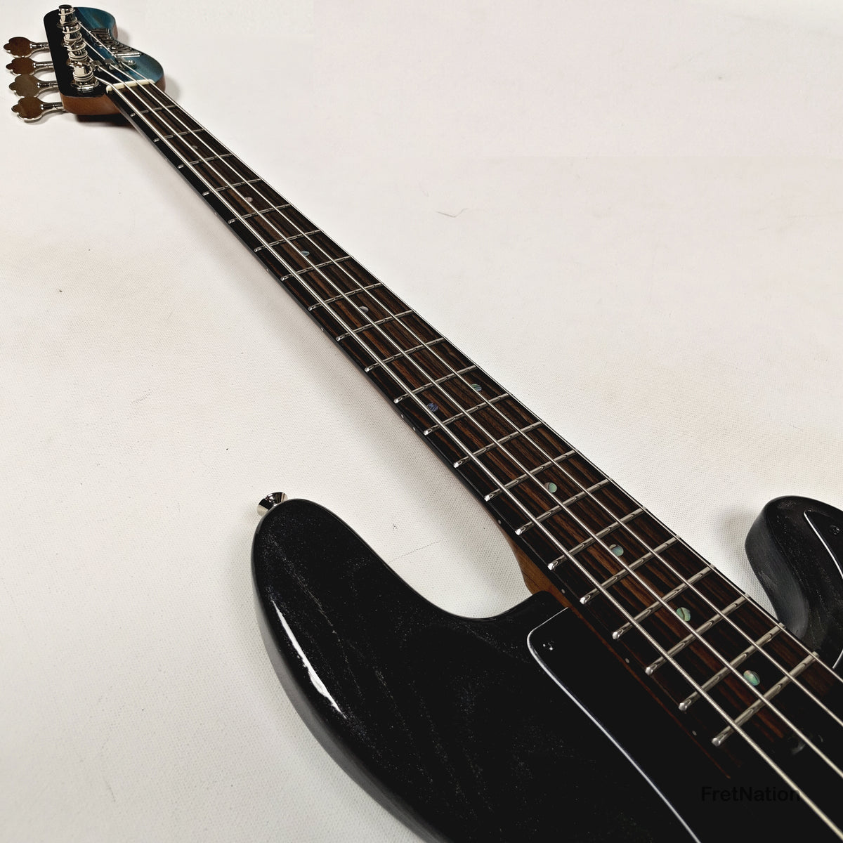 McGrath Thunderhorse IV 4-String Bass Nordstrand 12-Way - Black Sands Gloss 9.70lbs