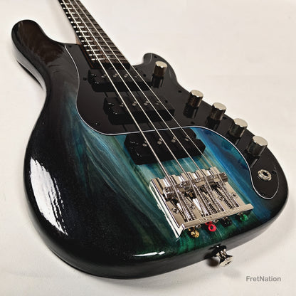 McGrath Thunderhorse IV 4-String Bass Nordstrand 12-Way - Black Sands Gloss 9.70lbs