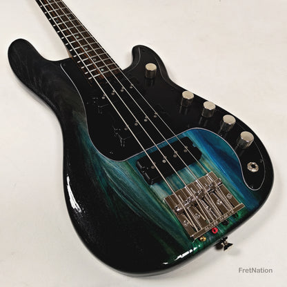 McGrath Thunderhorse IV 4-String Bass Nordstrand 12-Way - Black Sands Gloss 9.70lbs