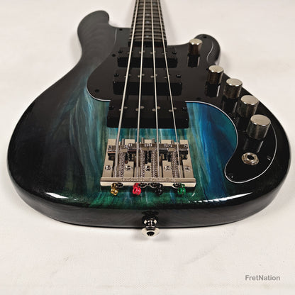 McGrath Thunderhorse IV 4-String Bass Nordstrand 12-Way - Black Sands Gloss 9.70lbs