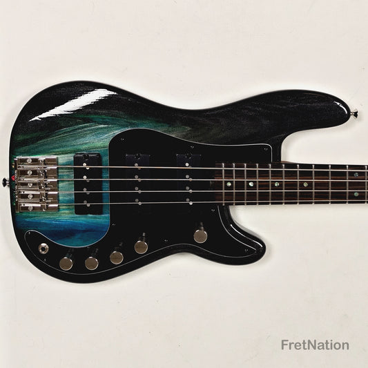 McGrath Guitars McGrath Thunderhorse IV 4-String Bass Nordstrand 12-Way - Black Sands Gloss 9.70lbs