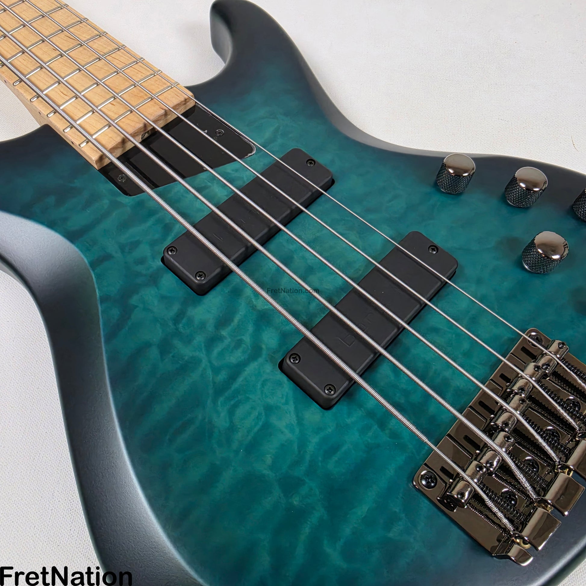 MTD MTD Kingston NSJ Norm Stockton Signature 5-String Bass w/ Barolini Satin Blue Burst - 8.50lbs SN: MTD25110121