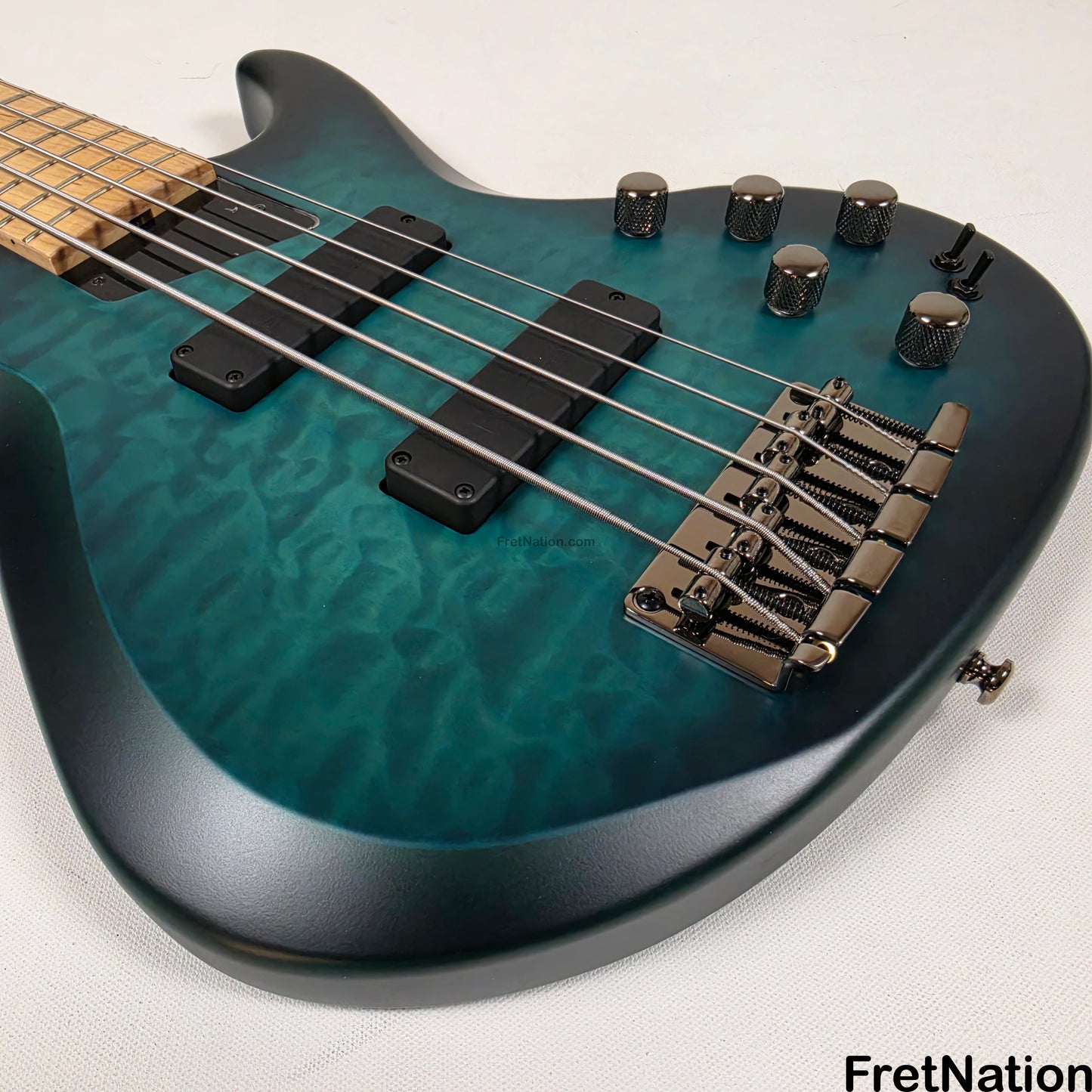 MTD MTD Kingston NSJ Norm Stockton Signature 5-String Bass w/ Barolini Satin Blue Burst - 8.50lbs SN: MTD25110121