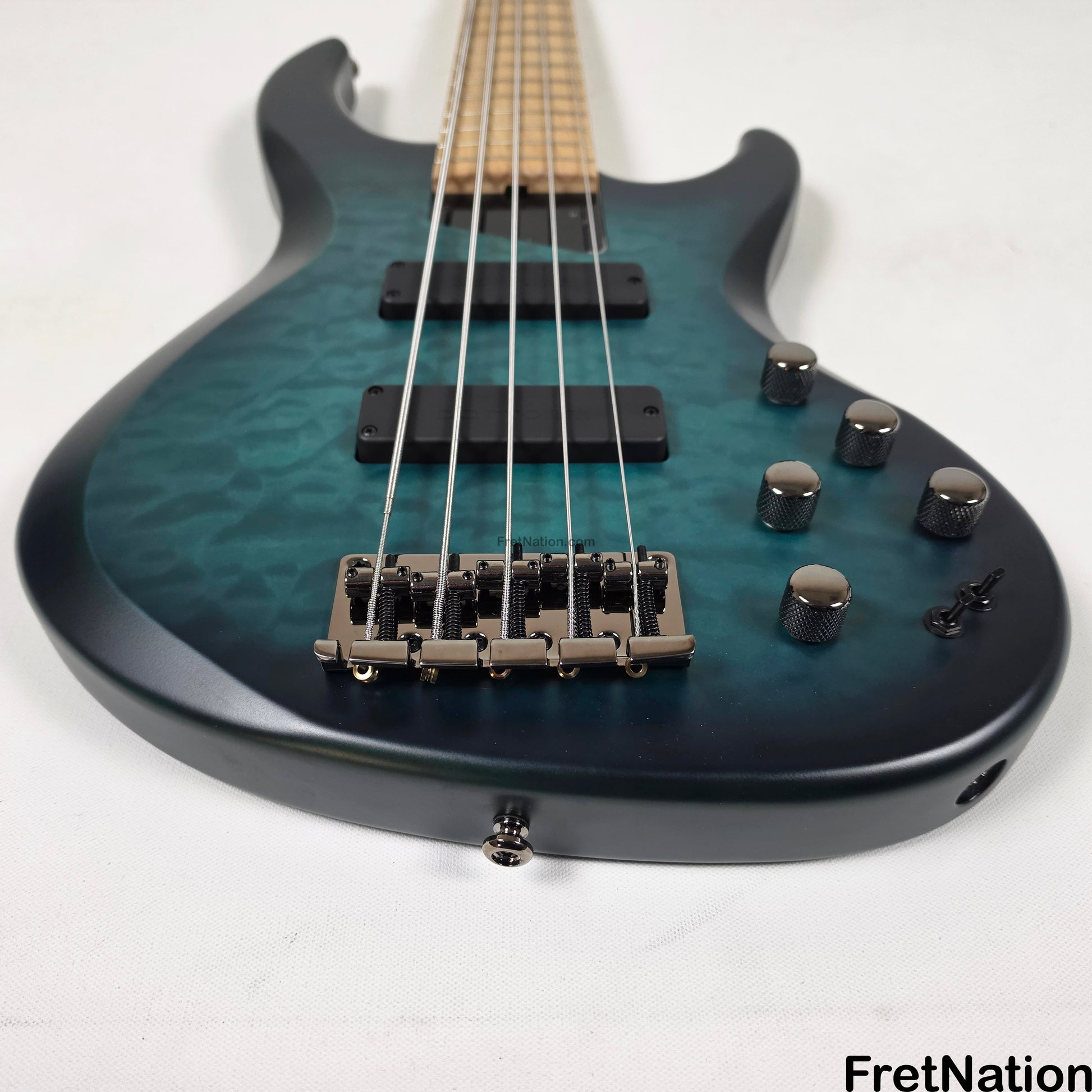 MTD MTD Kingston NSJ Norm Stockton Signature 5-String Bass w/ Barolini Satin Blue Burst - 8.50lbs SN: MTD25110121